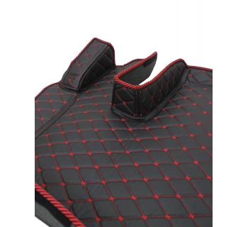 3D Коврик SHACMAN X6000, Черный-Красная Стежка-foto3