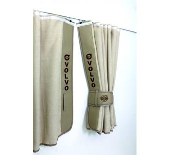 Шторы ночные лобового окна сборка c вышивкой VOLVO-foto3