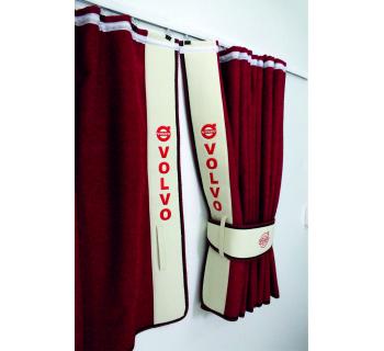 Шторы ночные лобового окна сборка c вышивкой VOLVO-foto2