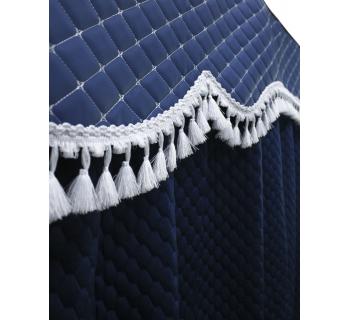 Комплект штор велюр синий-foto3