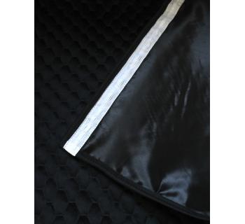 Комплект штор велюр соты/ экокожа черный-foto4