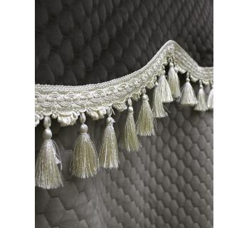 Комплект штор велюр соты коричневый/бежевый-foto4