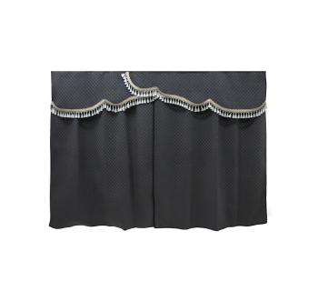 Комплект штор велюр соты серый-foto2