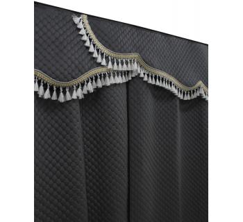 Комплект штор велюр соты серый-foto4