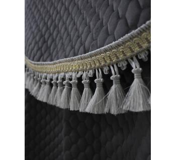 Комплект штор велюр соты серый-foto3