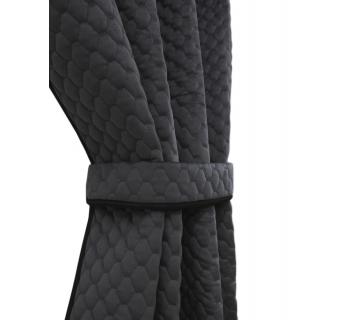 Комплект штор велюр соты серый-foto6