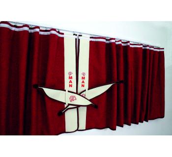 Шторы ночные лобового окна сборка c вышивкой MAN-foto2