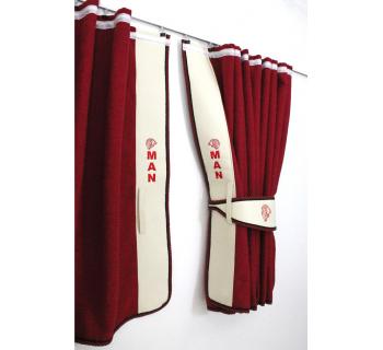 Шторы ночные лобового окна сборка c вышивкой MAN-foto3