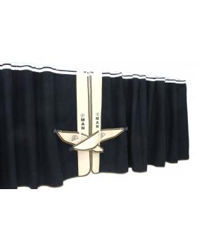 Шторы ночные лобового окна сборка c вышивкой MAN-foto2