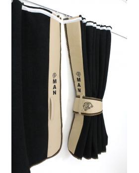 Шторы ночные лобового окна сборка c вышивкой MAN-foto3