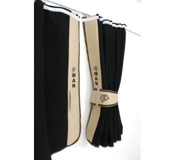 Шторы ночные лобового окна сборка c вышивкой MAN-foto3