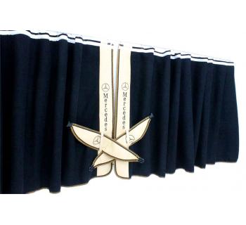 Шторы ночные лобового окна сборка c вышивкой MERCEDES-foto2