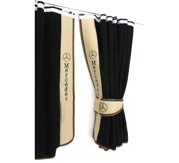 Шторы ночные лобового окна сборка c вышивкой MERCEDES-foto3