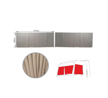 Шторы лобового окна 90х270см Блэкаут Бежевый-foto2