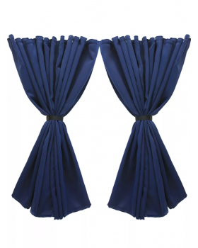 Шторы лобового окна 90х270см Блэкаут Синий-foto3