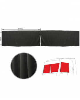 Шторы лобового окна 90х270см Блэкаут Коричневый-foto4