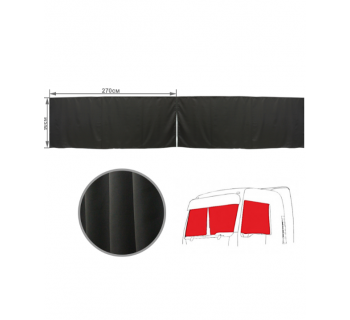 Шторы лобового окна 90х270см Блэкаут Коричневый-foto4