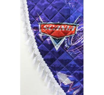 Ламбрекен и уголки с принтом SCANIA Синий-foto3