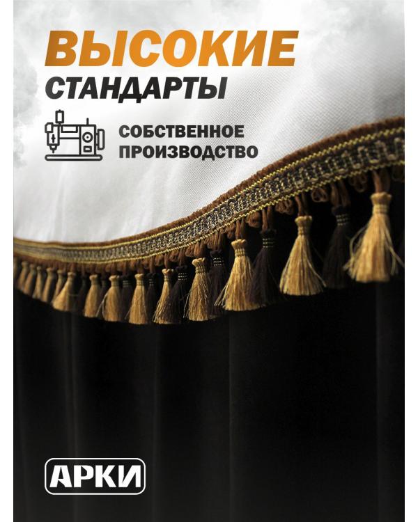 Комплект штор для грузовых автомобилей кабрио черный (8)