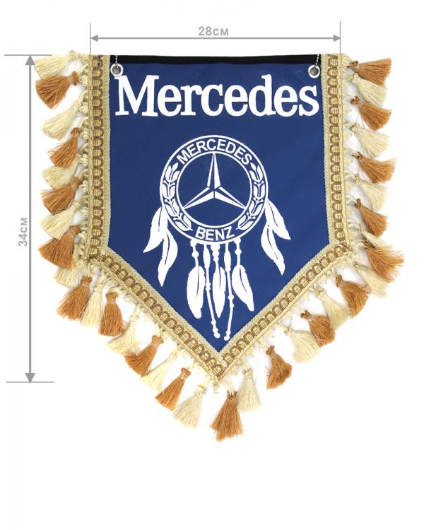 Вымпел из экокожи MERCEDES «Ловец снов» 
