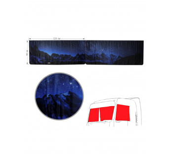 Шторы блэкаут с релакс- принтом "Ночные горы" (90х220см)