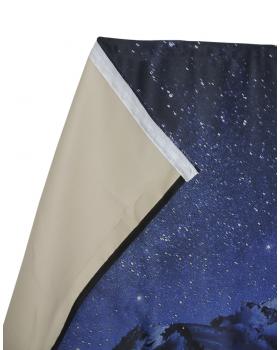 Шторы блэкаут с релакс- принтом "Ночные горы" (90х220см)-foto3