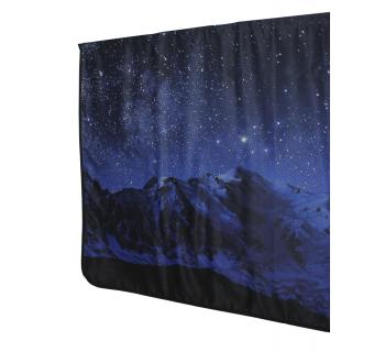 Шторы блэкаут с релакс- принтом "Ночные горы" (90х220см)-foto2